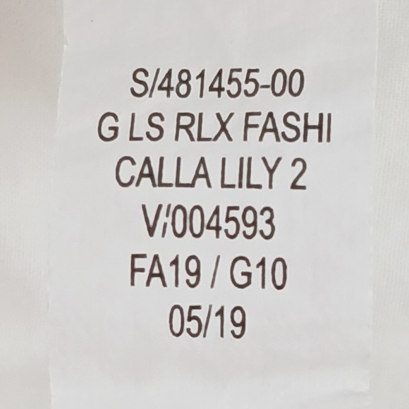 Old Navy Blouse Button Up Tunic Women XL White Eyelet Lace Trim Balloon Sleeve - Picture 5 of 5